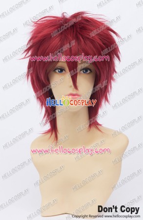 Kuroko No Basuke Cosplay Seijuro Akashi Wig 30CM Takuma Onizaki Senri Shiki Wig Dark Red Universal Layered Short