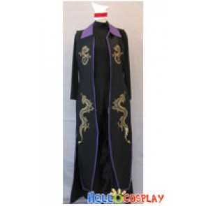 The King Of Fighters KOF 2003 Cosplay DUO LON Costume Purple Collar
