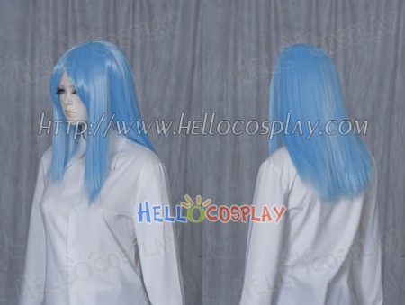 Deep Sky Blue 50cm Cosplay Straight Wig