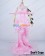 Vocaloid 2 Cosplay Kagamine Rin Pink Long Formal Dress Costume