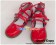 Mirror Red Bow Low Chunky Sweet Lolita Doll Shoes