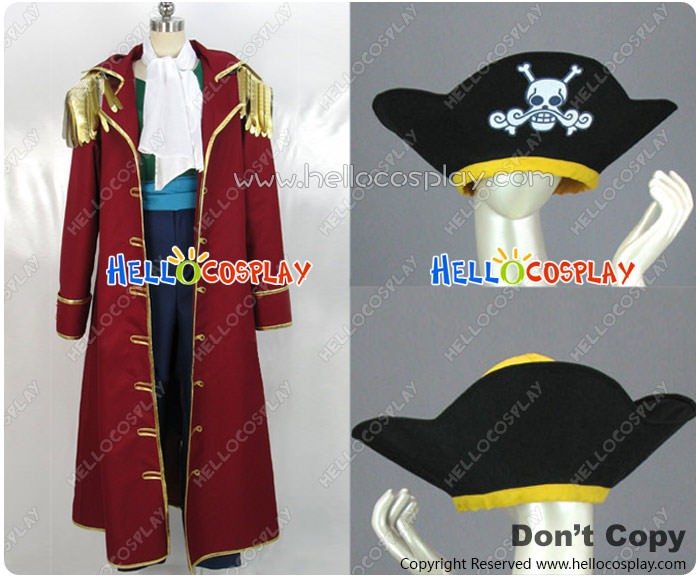 One Piece Gold D Roger Captain Cosplay Costume