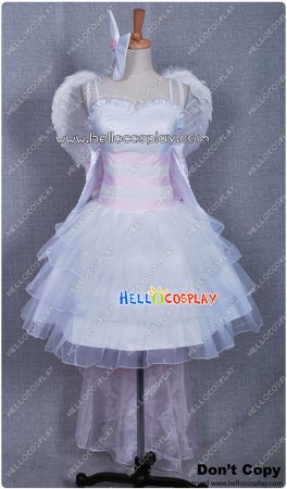 Vocaloid 2 Magnet Rin Kagamine Cosplay White Luxurious Dress