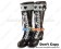 Brown White Heart Ruffle Chunky Princess Lolita Long Boots