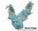 Matt Blue Bow Crossing Straps Chunky Sweet Lolita Shoes