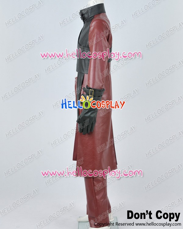 Devil May Cry DMC 2 Cosplay Dante Red Leather Uniform Costume