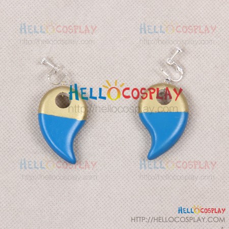 Final Fantasy VI Cosplay Terra Branford Tina Blue Earrings Accessories Prop