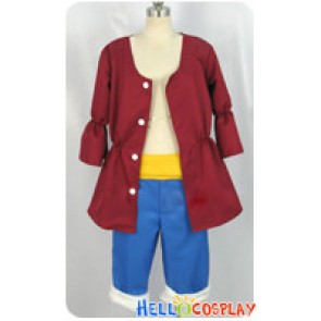 One Piece Cosplay Costume Monkey D Luffy Two Years Later Suit
