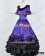 Civil War Southern Belle Ball Gown Violet Prom Lolita Dress