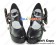 Matte Black Instep Straps Bow Chunky Punk Lolita Shoes