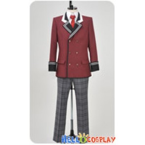Smiley 2G Cosplay Dark Red Coat School Boy Uniform Costume