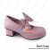 Sweet Lolita Shoes Pink Matte Chunky Charlotte Bow Strap Lace