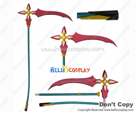 Kingdom Hearts Cosplay Marluxia Sickle Wand Weapon Prop