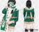 Date A Live Cosplay Yoshino Green Rabbit Jacket Coat Costume