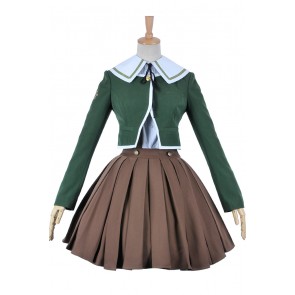 Danganronpa Cosplay Costume Chihiro Fujisaki School Girl Uniform