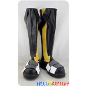 Kagerou Project Cosplay Konoha Black Boots Yellow Stripe
