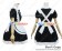 Angel Feather Cosplay Black White Rabbit Maid Dress Costume