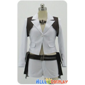 Devil May Cry 4 Cosplay Mary Lady White Uniform Costume