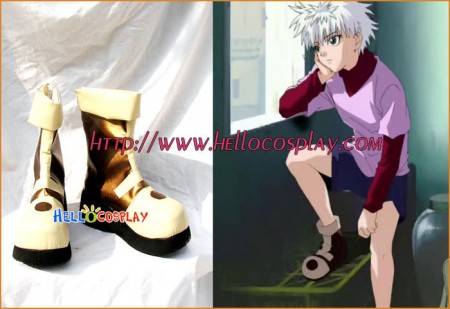 HUNTER X HUNTER Cosplay Killua Zoldyck Boots Brown