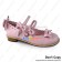Princess Lolita Shoes Pink Sweet Bows Straps Low Chunky