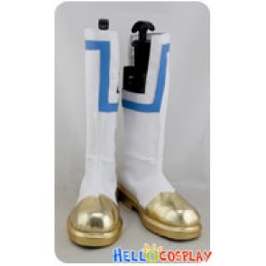 BlazBlue Cosplay Platinum The Trinity White Gold Boots