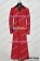 Doctor 4th Fourth Dr Tom Baker Cosplay Costume Red Long Trench Coat