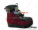 Red Leopard Lace Buckle Straps Platform Punk Lolita Boots