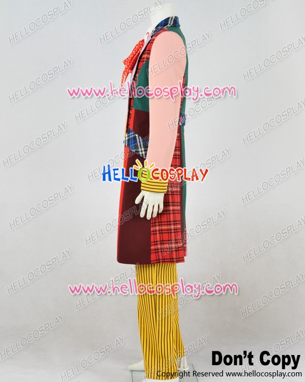 Doctor Brown Who Dr Lattice Stripe Cosplay Costume Various Styles Available