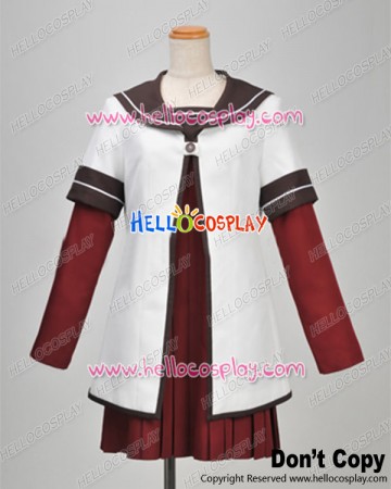 Yuru Yuri Cosplay Akari Akaza Winter Uniform Costume