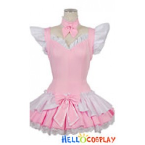 Lovely Angel Cute Bow Knot Lace Cosplay Maid Dress Costume