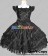 Victorian Gothic Lolita Punk Black Fluffy Dress