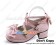 Cute Pink Ankle Straps Heart Shaped Buckle Sweet Lolita Shoes
