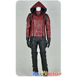 Green Arrow Season 3 Red Arrow Roy Harper Cosplay Costume Leather Jacket