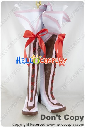 Tales of Xillia Cosplay Milla Red Ribbon Flower Boots