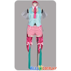 Macross Frontier Cosplay The End Of Triangle Ranka Lee Blue Pink Costume