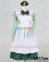 Axis Powers Hetalia APH Cosplay Hungary Maid Dress Costume Green Headpiece