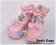 Pink Chunky Heels Scalloped Ankle Straps Platform Lolita Shoes