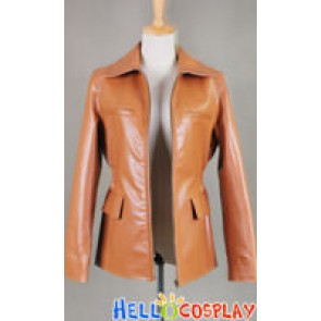 The Hunger Games Katniss Everdeen Leather Jacket Coat Costume