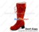 Matt Red Bows Lace Up Ruffle Chunky Princess Lolita Boots