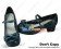Dark Blue Heart Shaped Ruffle Chunky Princess Lolita Shoes