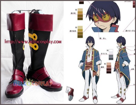 Tengen Toppa Gurren Lagann Cosplay Simon Boots