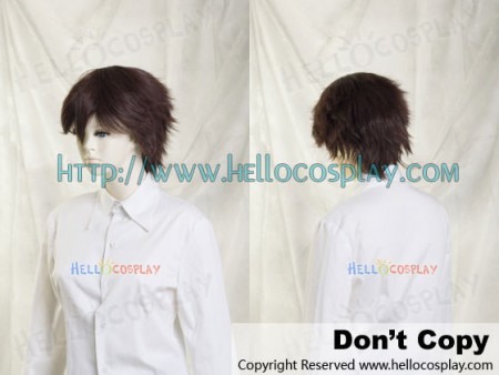 Black Brown Cosplay Short Layer Wig