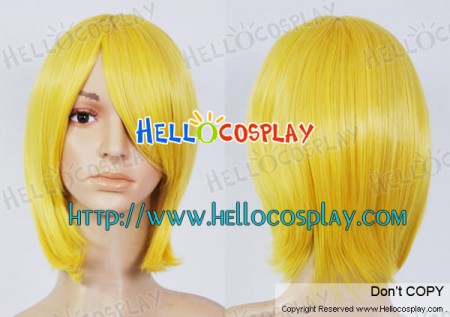 Yellow Short Wig 006