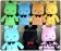 Hand Made Lovely Colorful Bear Plush Doll