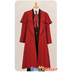 Hellsing Herushingu Cosplay Alucard Red Trench Coat Costume