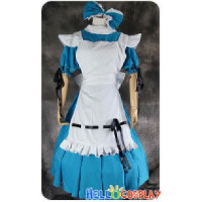 Vocaloid 2 Cosplay Miku Hatsune Alice Maid Dress Costume