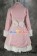 Gothic Lolita Cosplay Pink Teddy Cape Rabbit Jacket Costume