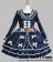 Gothic Lolita Punk Classic Sailor Collar Navy Blue Dress