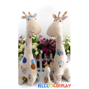 Cute Hand Made Giraffe Family Dolls For Home Decoration