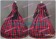 Civil War Reenactment Tartan Dress Ball Gown Prom Cosplay